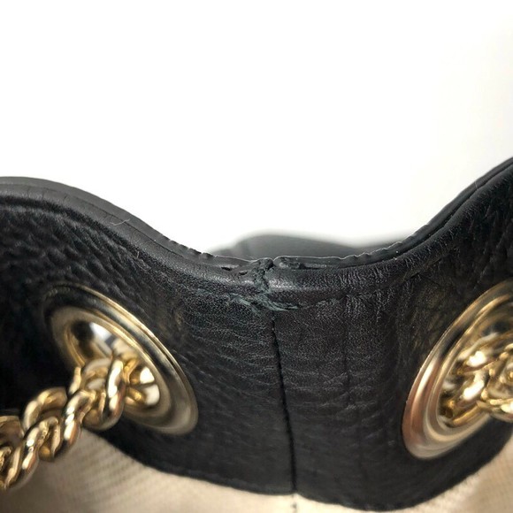 Gucci GG Soho Chain Shoulder Bag Black - Picture 6 of 8
